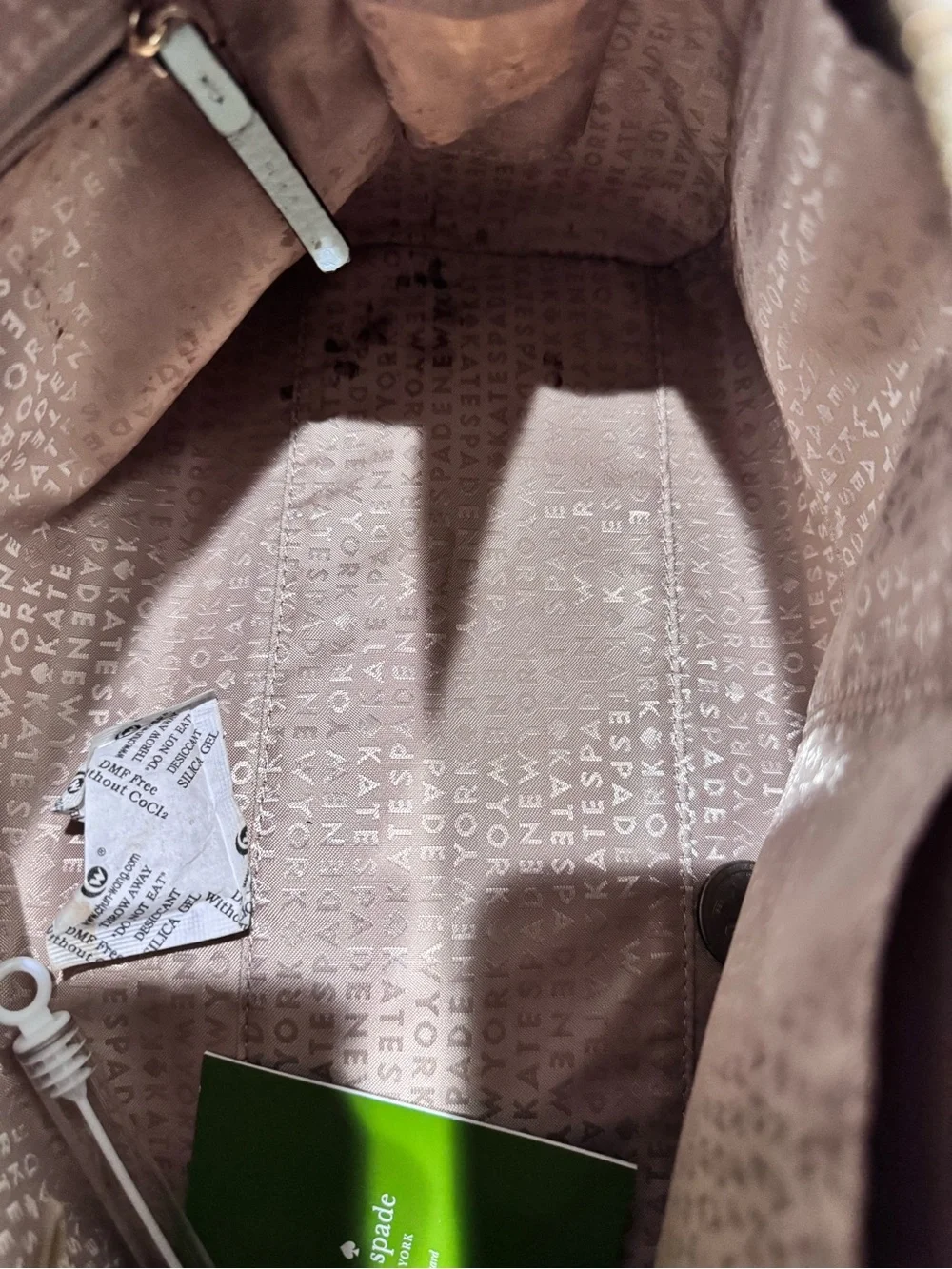 kate spade Pale Mint Leather Crossbody Satchel with Tassel